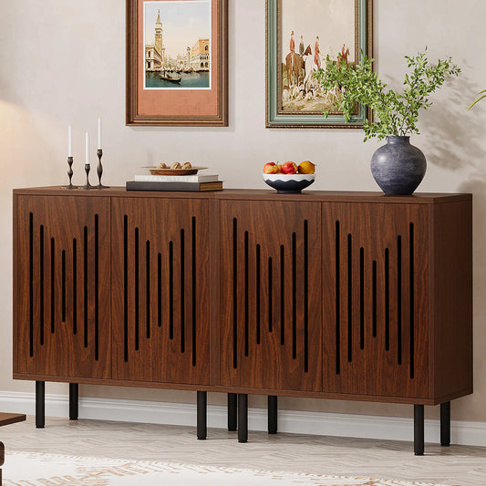 Tribesigns Vintage Farmhouse Sideboard Buffet Storage Cabinet