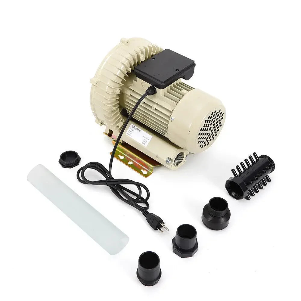 Industrial Pond Air Pump Blower 110V Oxygen Aerator 370W