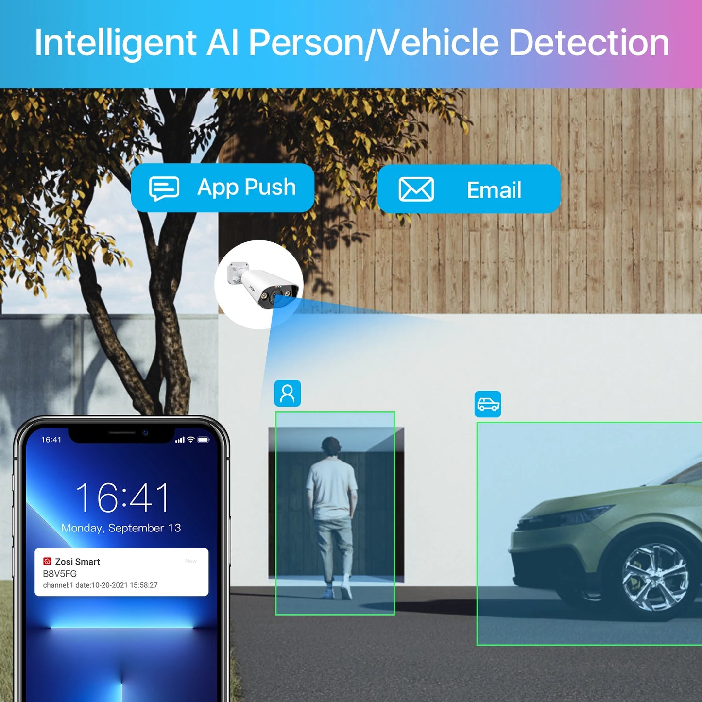 ZOSI 8CH POE Surveillance Kit With 4K AI IP Cameras