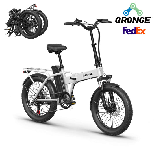 Qronge Waterfall 1000W Electric Bike Fat Tire Commuter Ebike