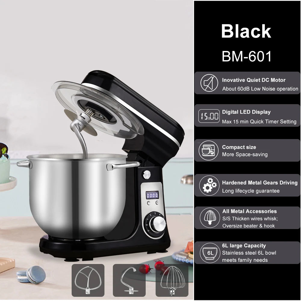 Biolomix Kitchen Stand Mixer Blender With 6 Speed 1200W