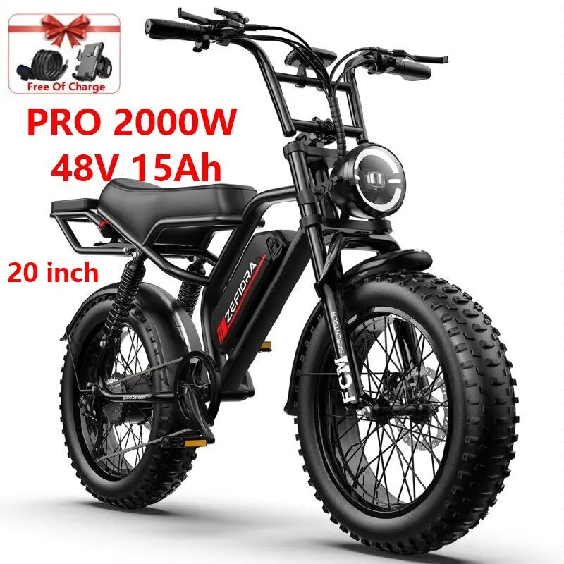 ZEFIORA UL2849 Certified Electric Bicycle V12 Brushless Motor