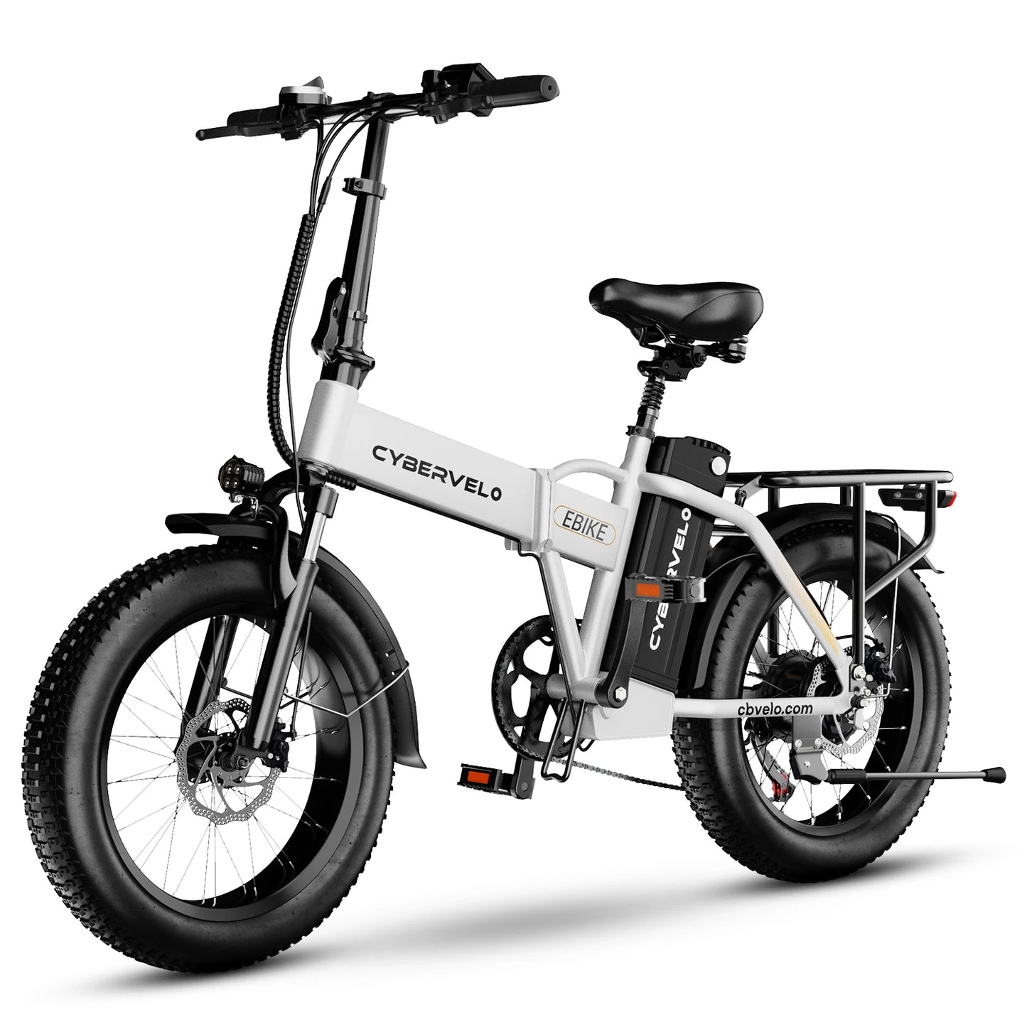 Cybervelo Foldable 1000w Peak Electric Bike With Fat Tires