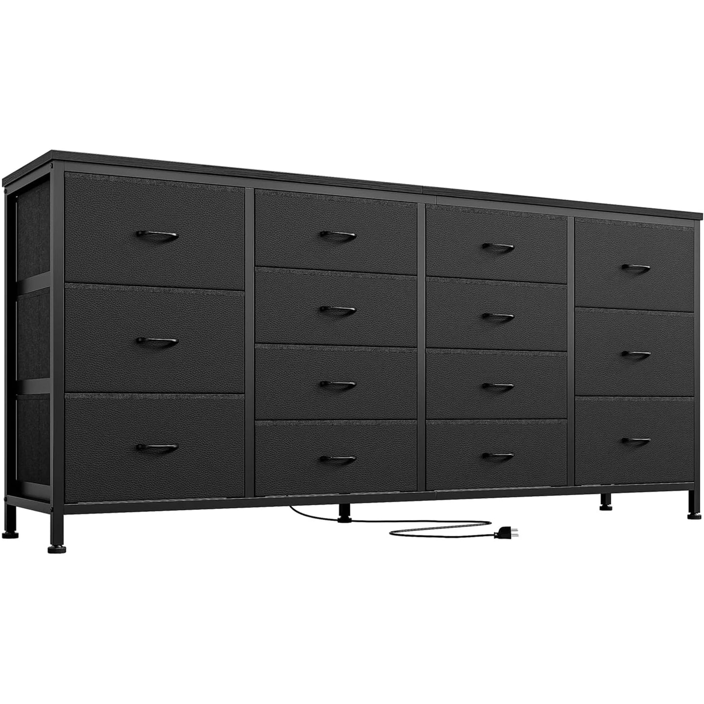 HobbyLane 14 Drawer Dresser TV Stand With Power Outlet