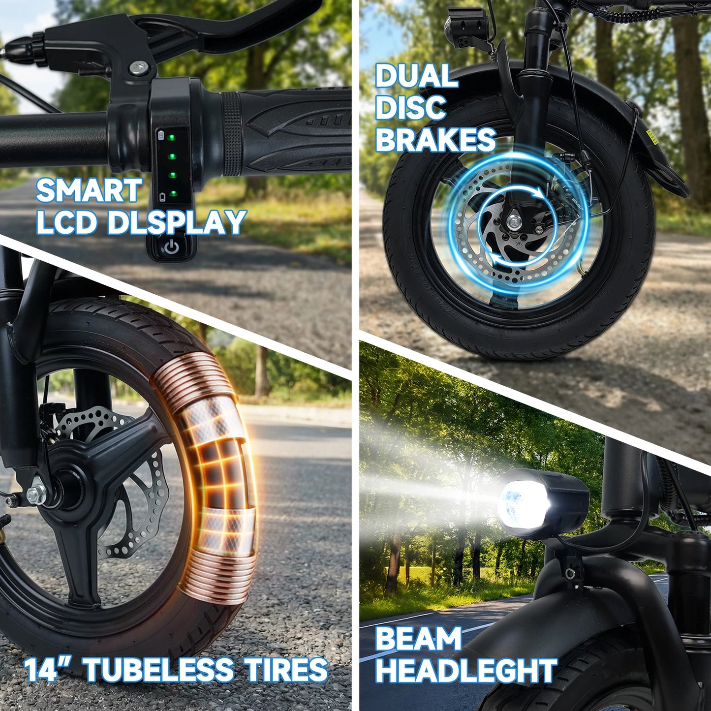 Foldable Electric Bike With 500W Peak Motor 432Wh Battery And Rear Basket