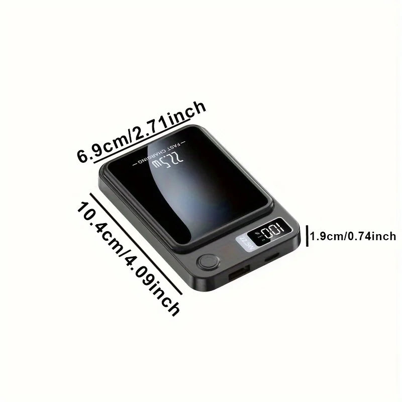 10000mAh Magnetic Wireless Power Bank With 22.5W PD20W Fast Charge