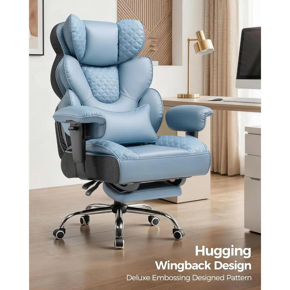 Ergonomic Gaming Chair With High Back Support Lumbar Relief Adjustable Armrests