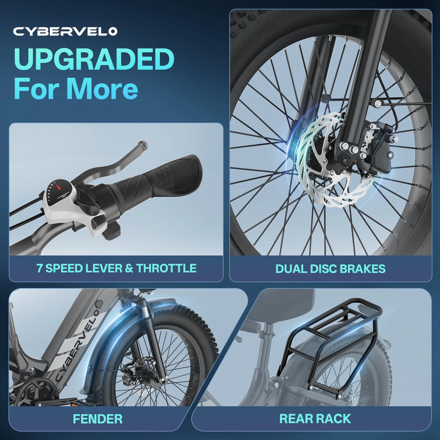 Cybervelo 20 Inch Step-Thru Commuter Electric Bike