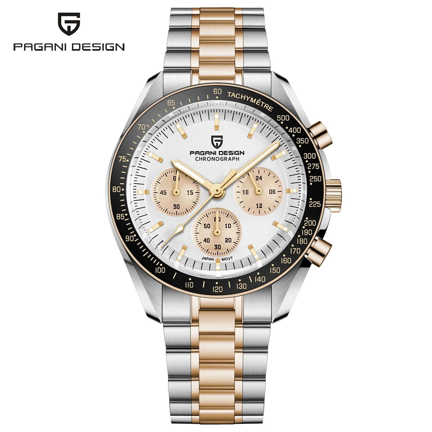 PAGANI DESIGN Moon Men Quartz Watch With Sapphire And Waterproof