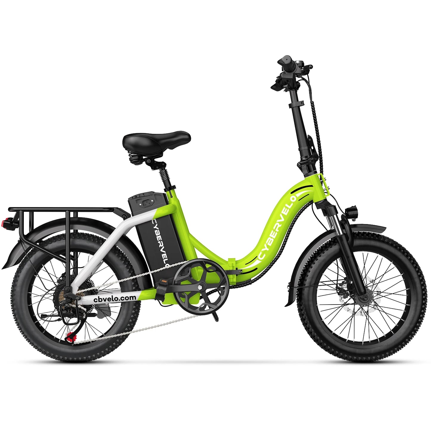 Cybervelo 1000W Foldable Electric Bike With Large Battery