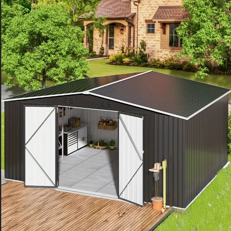 Viwat Heavy Duty Outdoor Metal Storage Shed