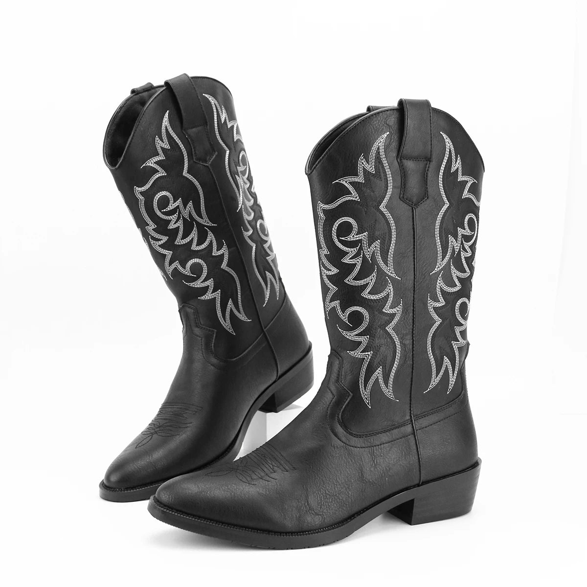 Men's Embroidered Desert Western Cowboy Boots For Everyday Wear