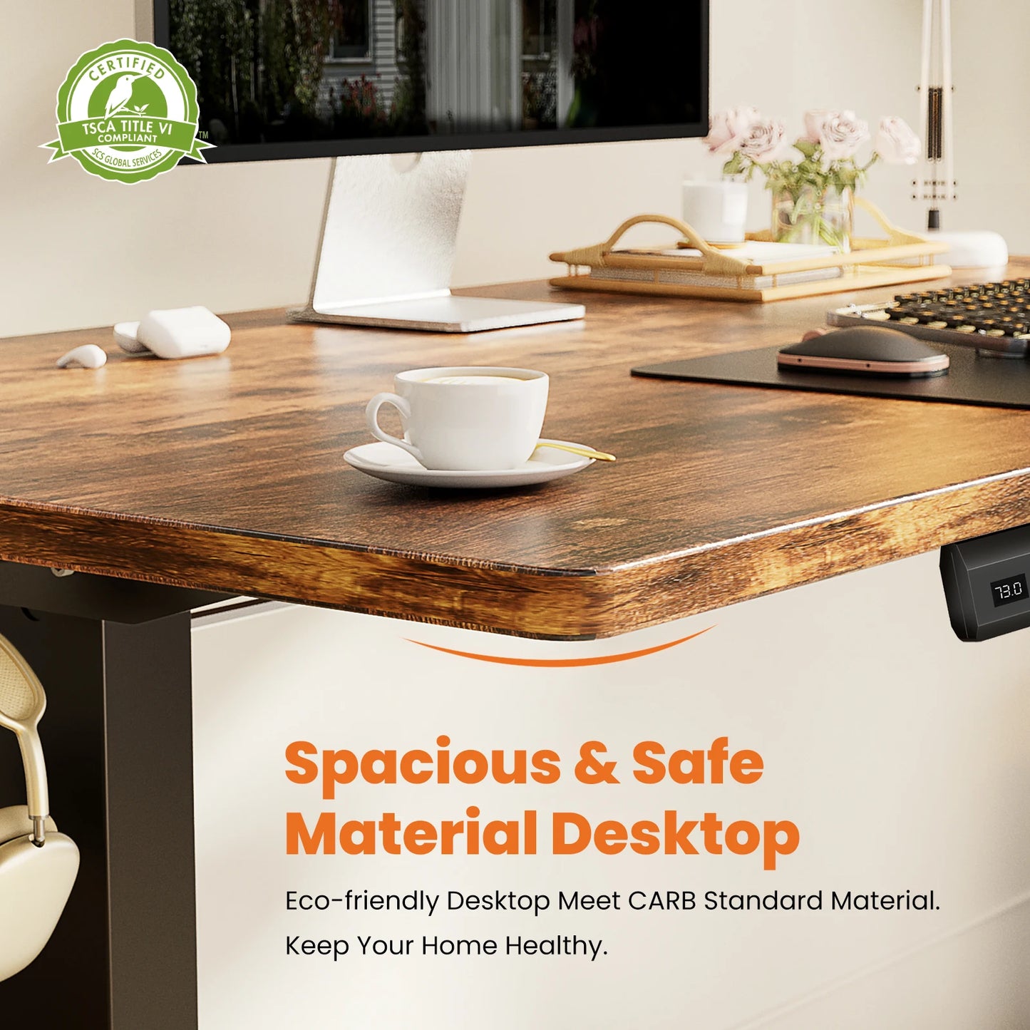 JHK Electric Adjustable Height Standing Desk For Home Office