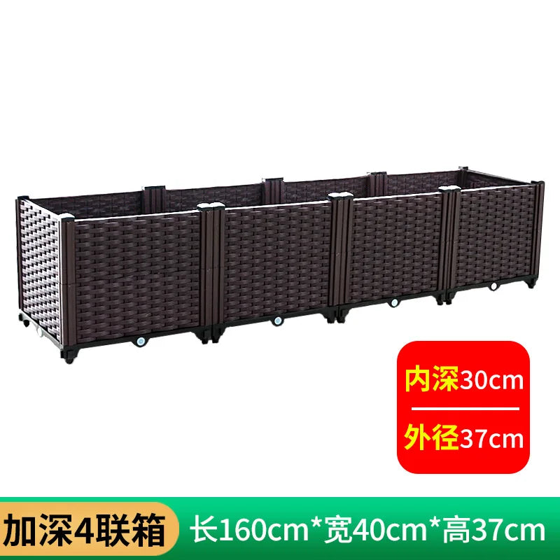 Plastic Balcony Planter Trough for Outdoor Garden Wholesale