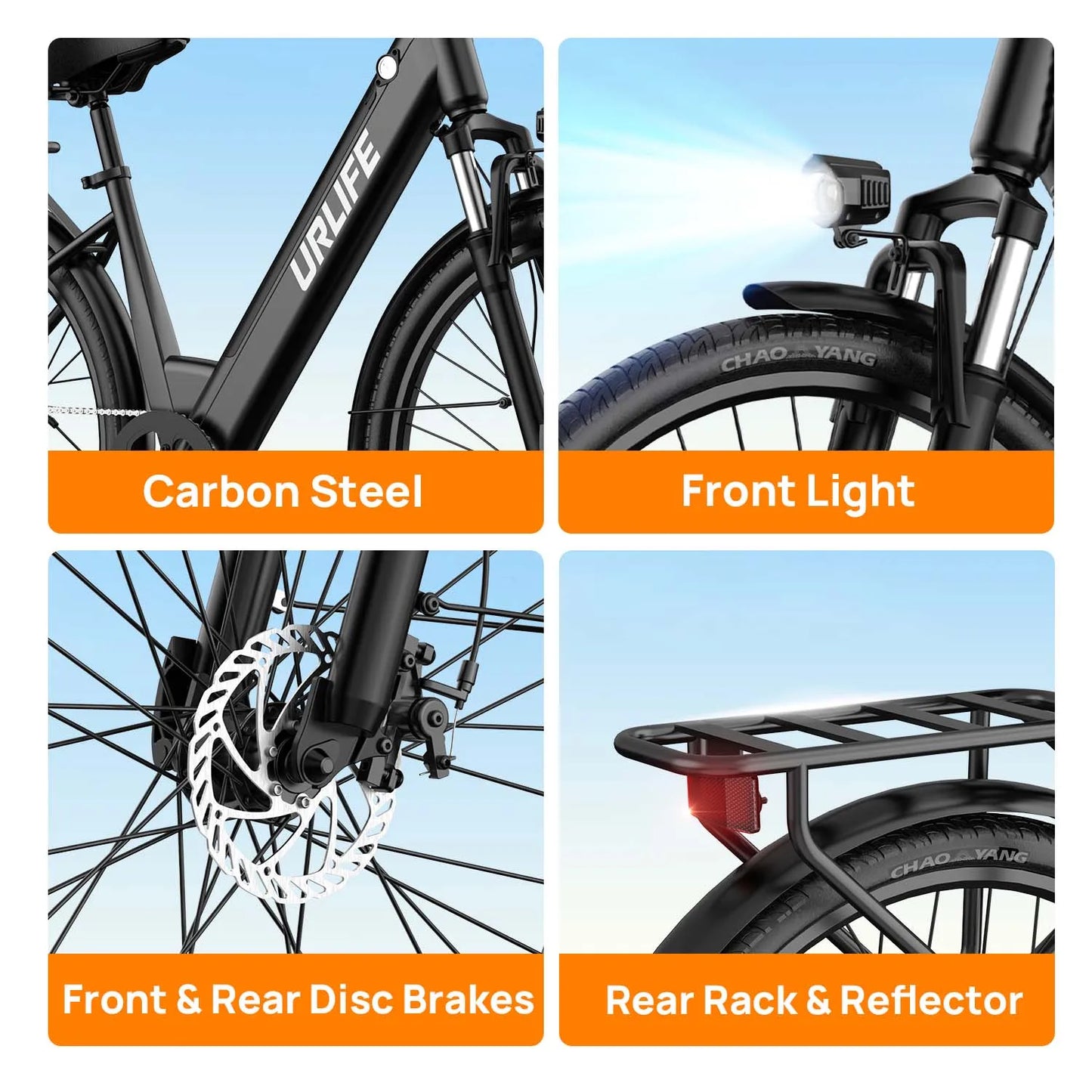E26 Electric Bike 750W Peak Motor City Commuter