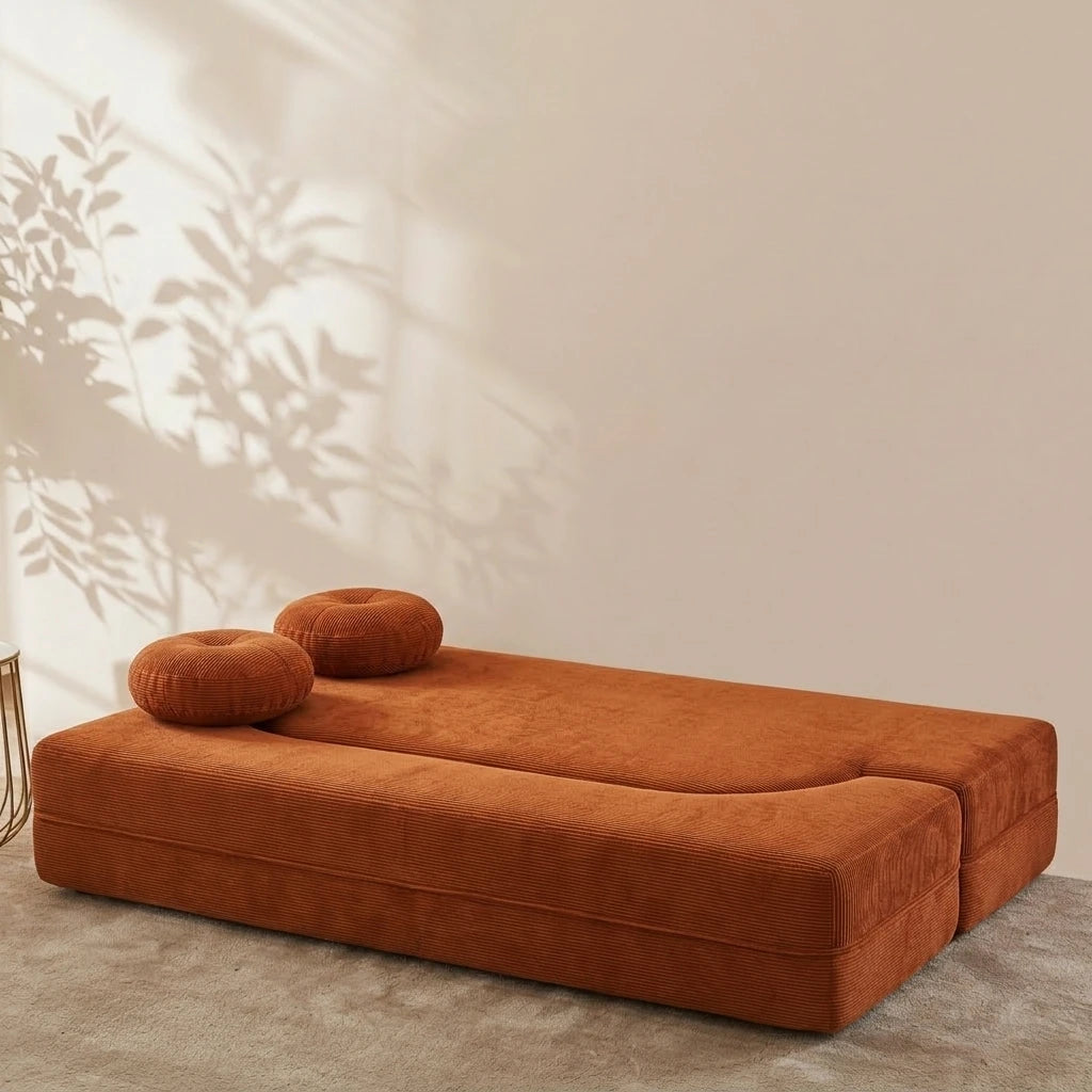 Living Room Sofa Bed With Memory Foam Modular Couch Set