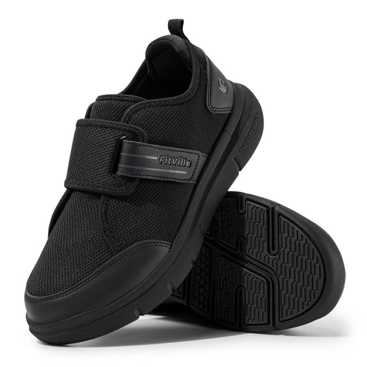 Fitville Diabetic Shoes For Men Hook And Loop Comfort