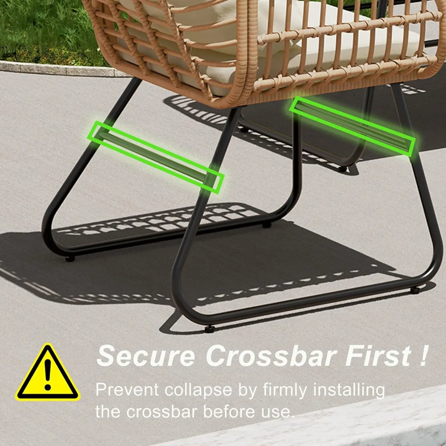 Outdoor 4 Piece Furniture Set Cushions And Tempered Glass Table