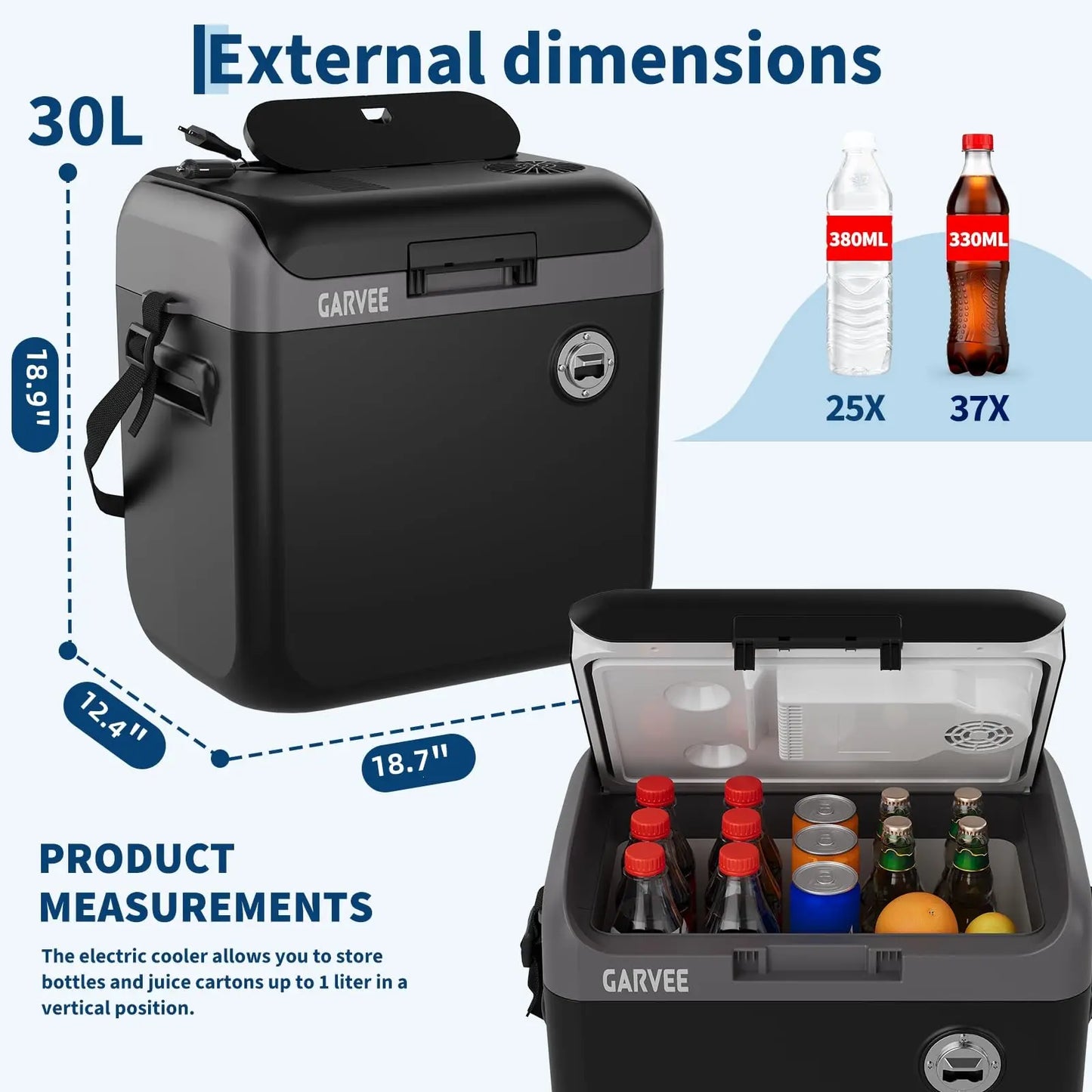 HiMISS 30L Portable Thermoelectric Electric Cooler Warmer