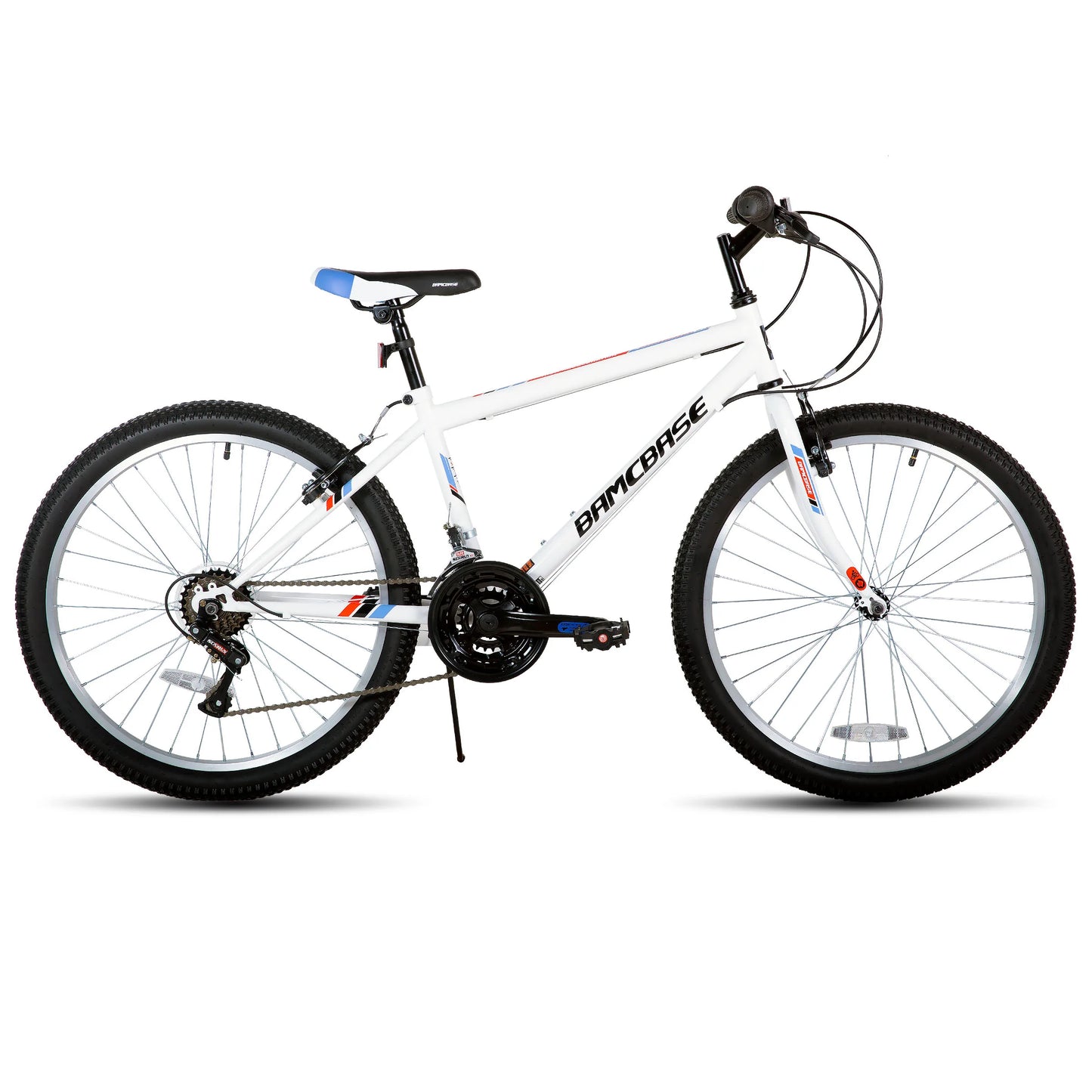 HILAND Mountain Bike Unisex 18 Speed Carbon Steel Frame