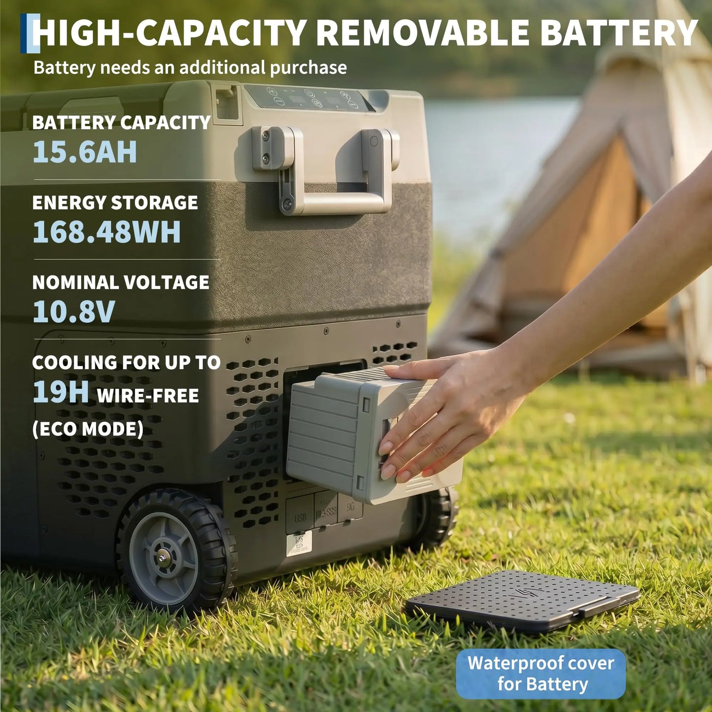 Dual Zone 40 Quart Portable Car Refrigerator With App Control