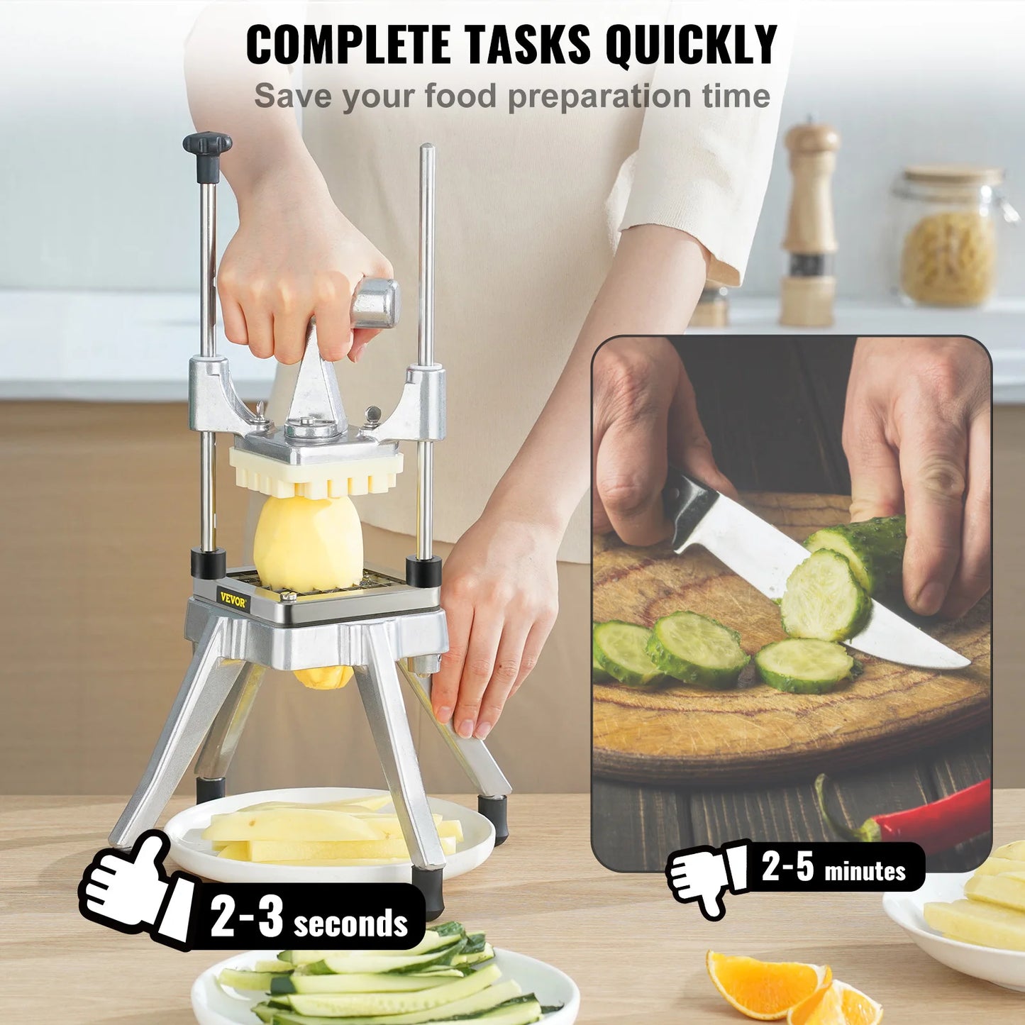 VEVOR Commercial Vegetable Fruit Chopper Dicer Cutter