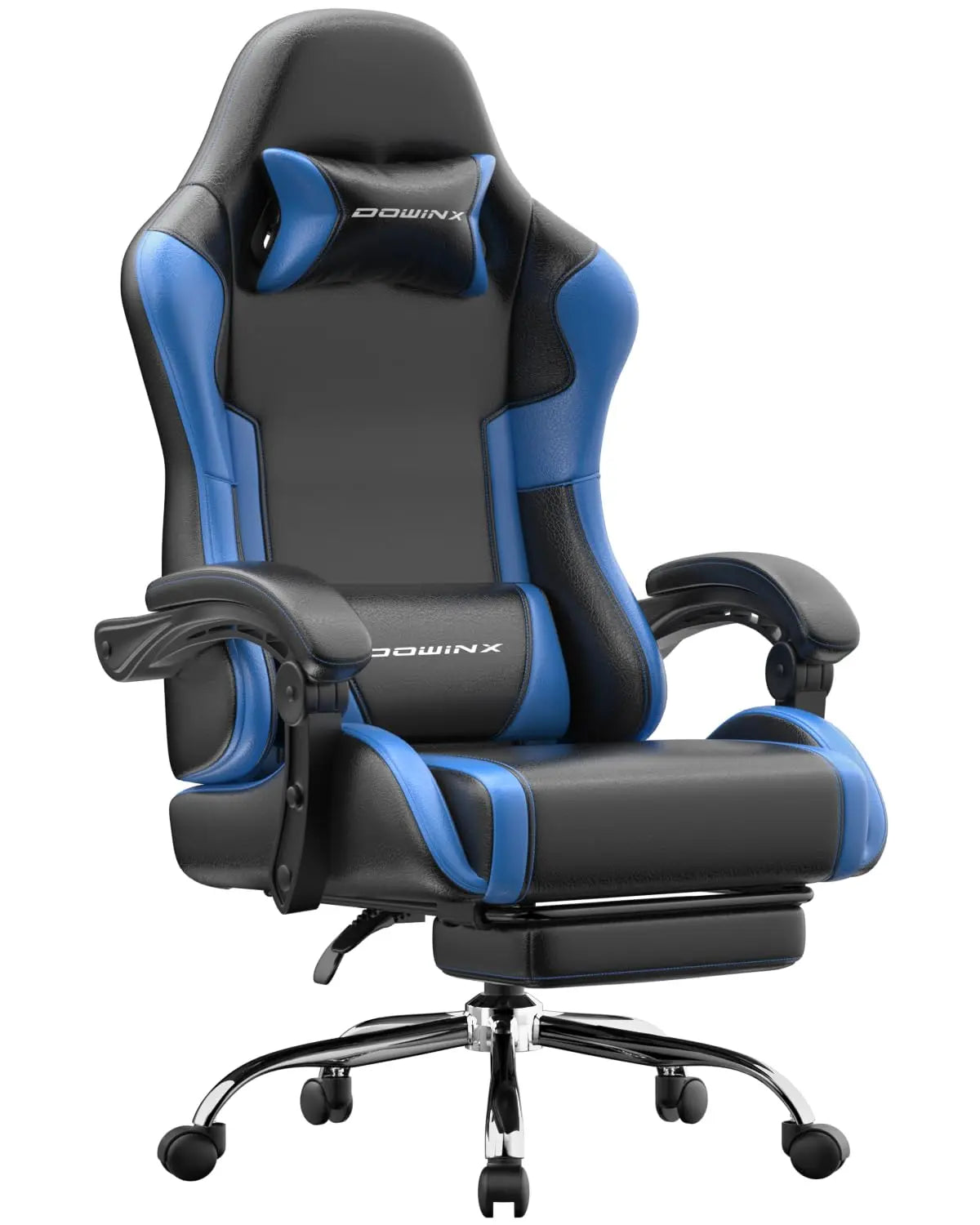 Ergonomic Gaming Chair With Footrest Massage Lumbar Support Adjustable