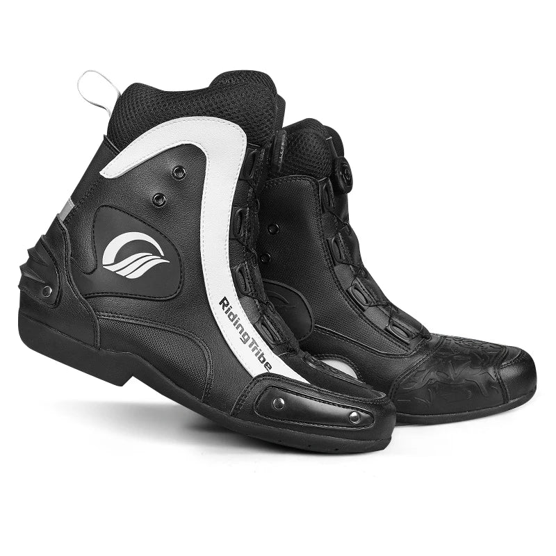 Leather Motorcycle Boots Unisex Professional Riding Footwear