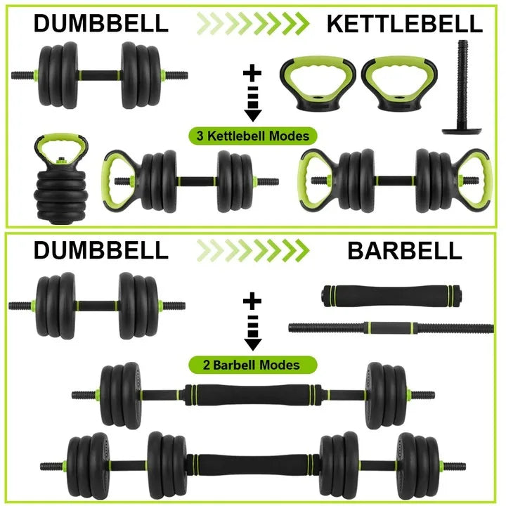 Twister.Ck 4 In 1 Adjustable Dumbbell Free Weight Set