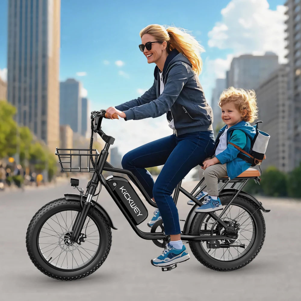 Kickwey LD20 48V Electric Bike With Fat Tires