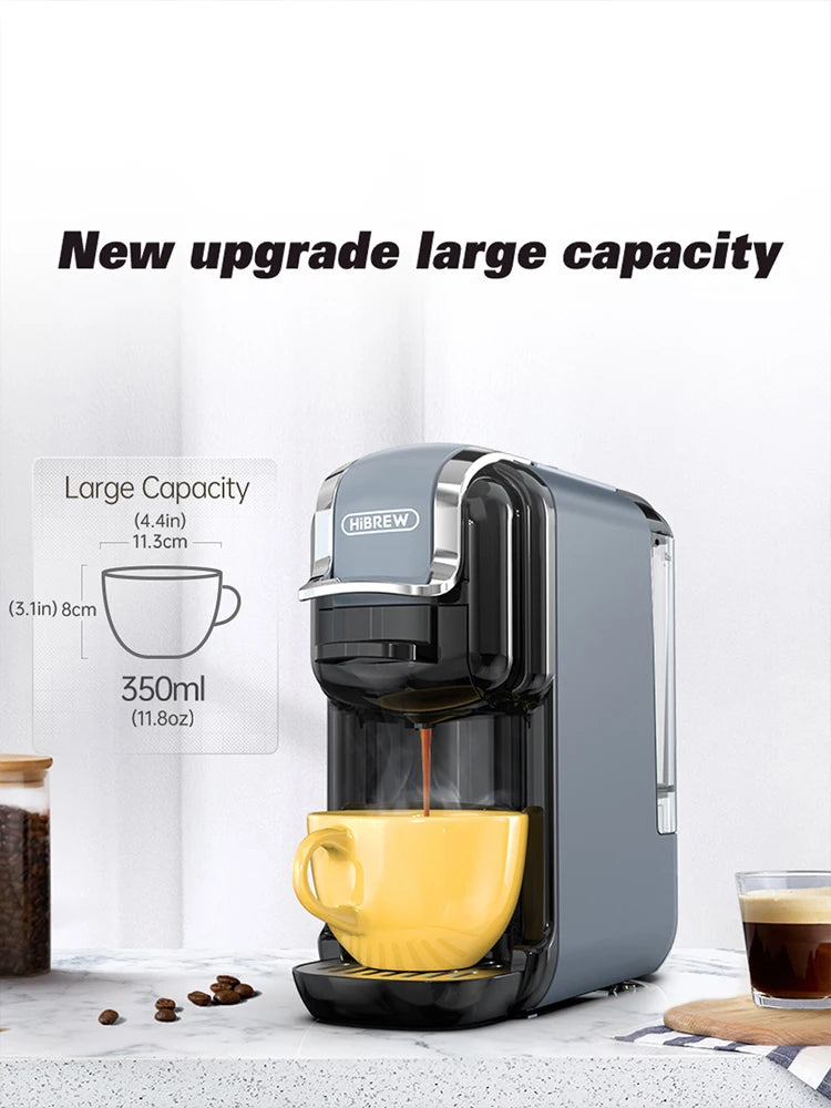 HiBREW 5 In 1 Capsule Coffee Machine For Dolce Gusto And Nespresso