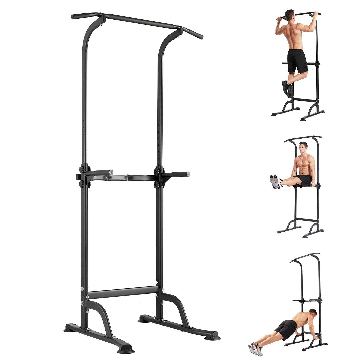 Heavy Duty Power Tower Pull Up Dip Station Multi Function Strength