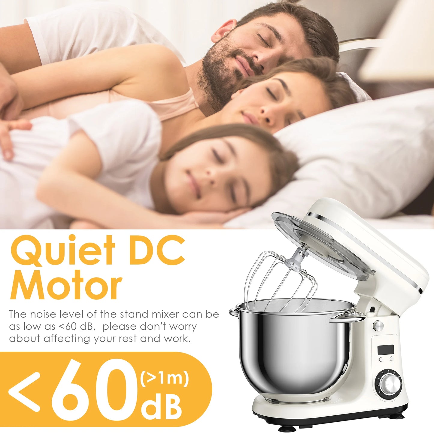 Biolomix Kitchen Stand Mixer Blender With 6 Speed 1200W