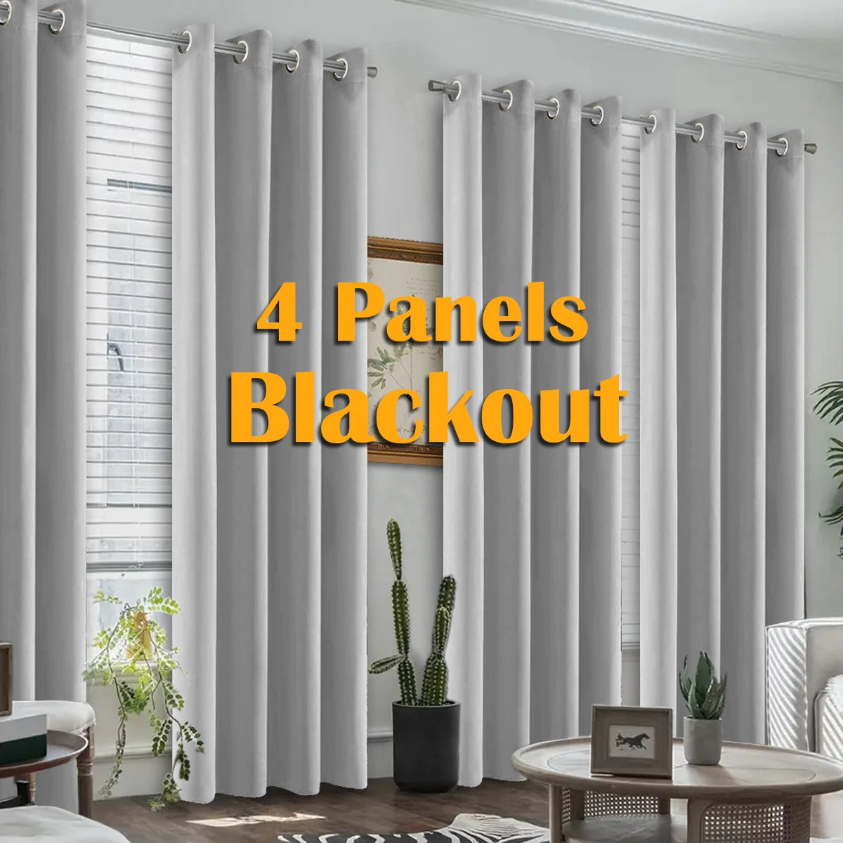 Thermal Grommet Window Curtains For Bedroom And Living Room