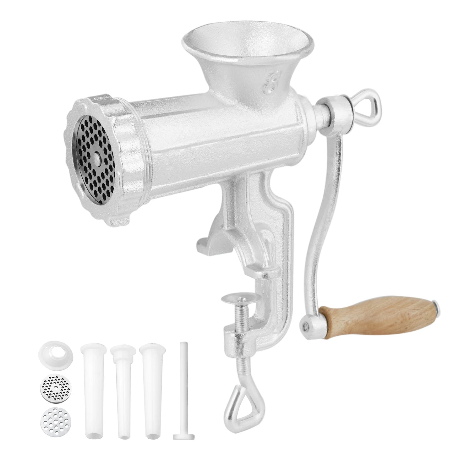 SucceBuy Manual Meat Grinder Heavy Duty Cast Iron Table Clamp