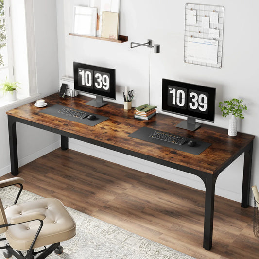 Tribesigns 79 Extra Long Double Computer Desk For Home Office