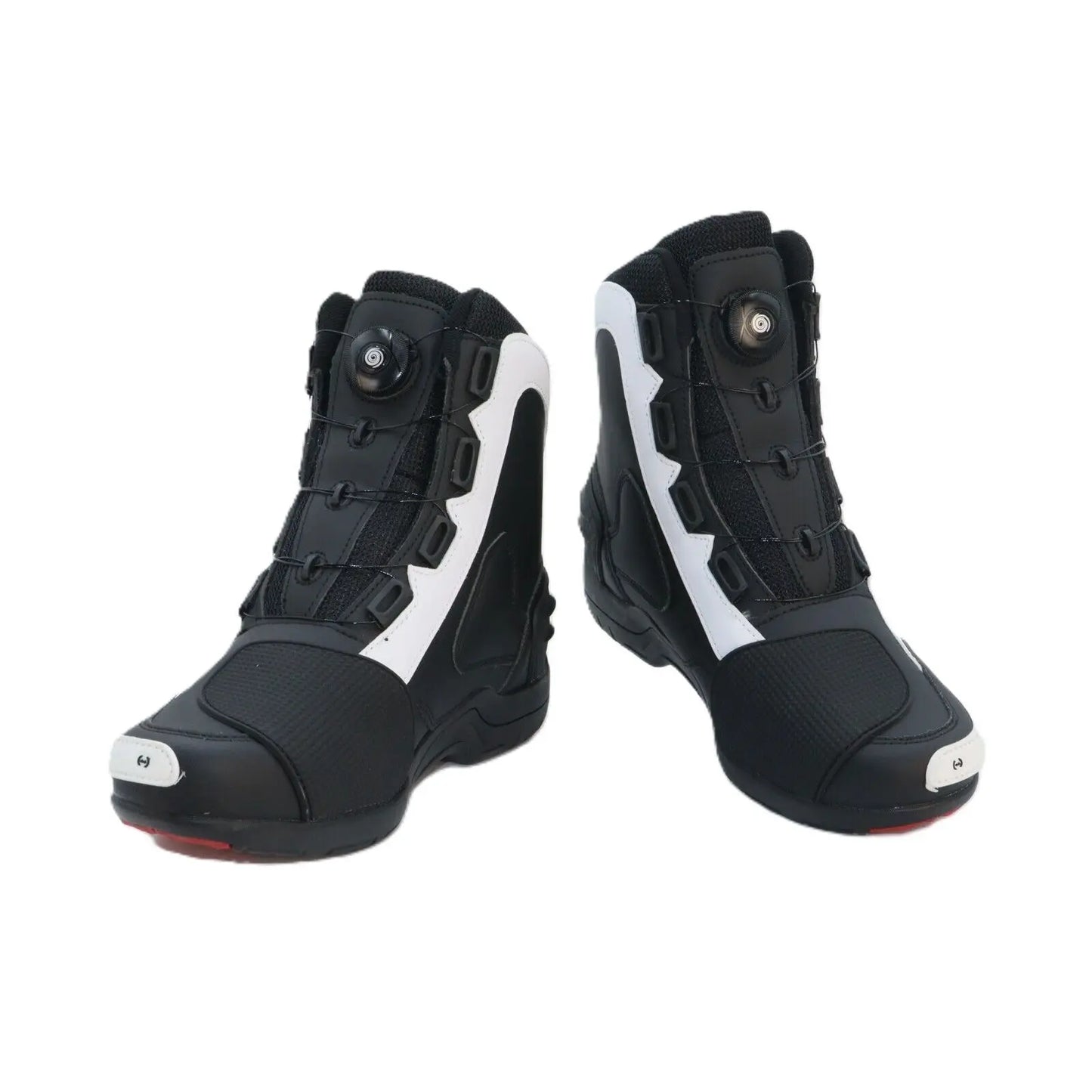 Leather High Top Protective Boots For Men Motorcycle Riding Breathable