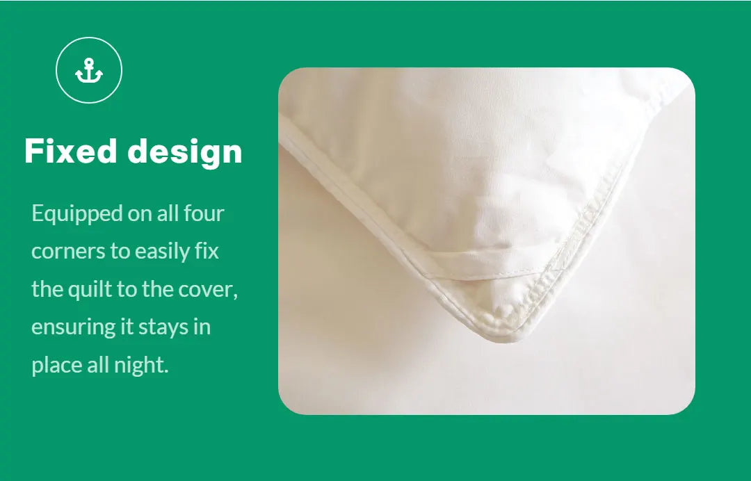 EasYum Duck Feather Quilted Comforter For Allergy Sufferers