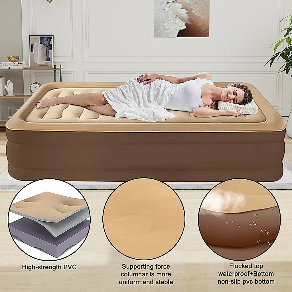 Automatic Inflatable Mattress For Outdoor Camping Portable Folding Bed
