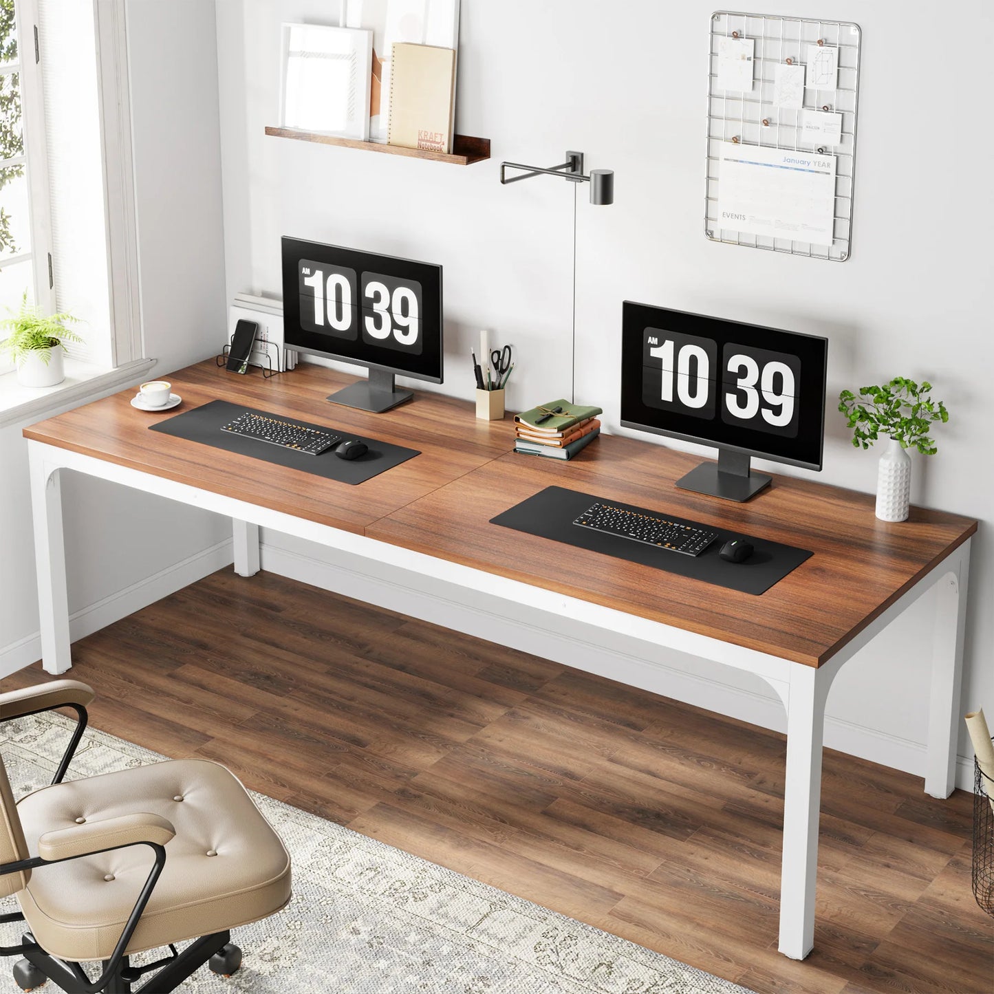 Tribesigns 79 Extra Long Double Computer Desk For Home Office