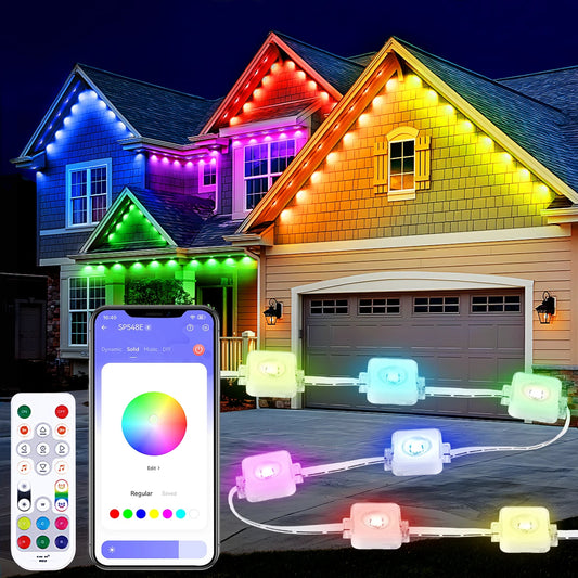 aiopp Permanent Outdoor Lights RGBIC IP67 Waterproof