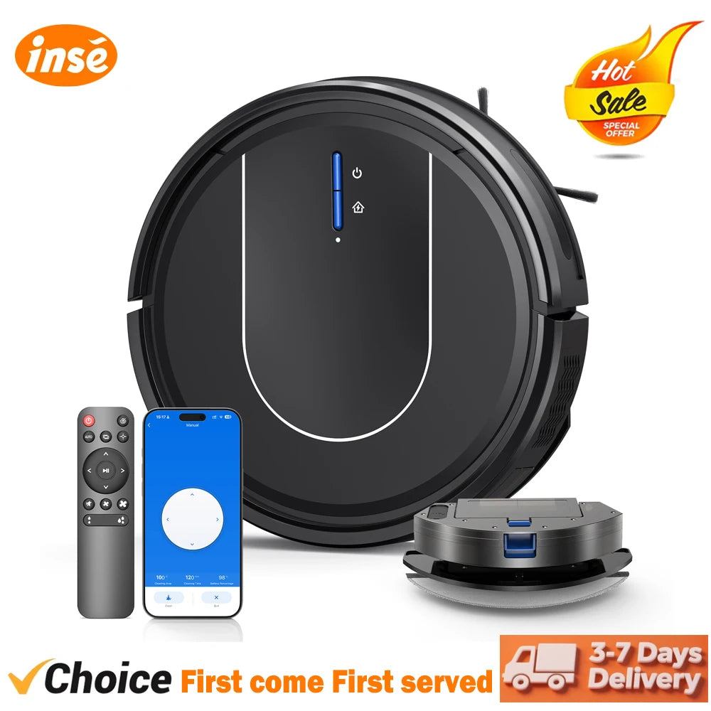 INSE 3in1 Robot Vacuum Cleaner With Auto Return Charging Alexa
