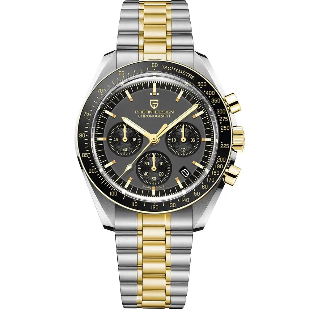 PAGANI DESIGN Moon Men Quartz Watch With Sapphire And Waterproof