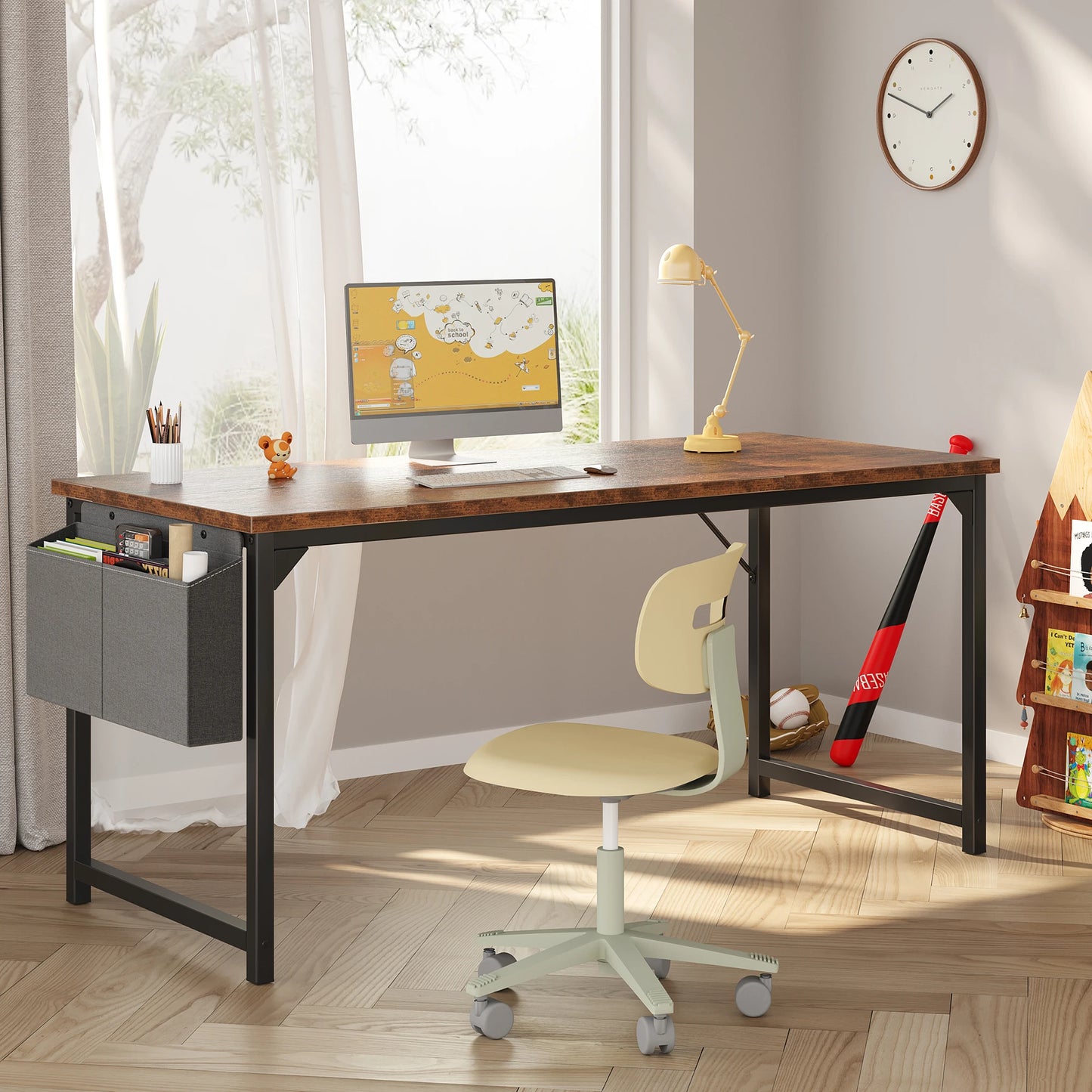 JHK 55 Inch Computer Office Desk With Storage Bag