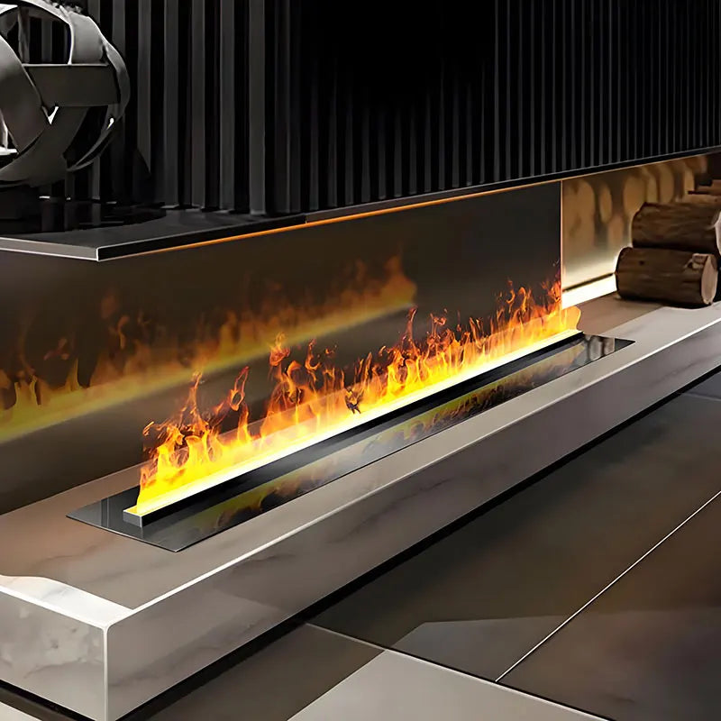 Electric Fireplace 3D Water Vapor With Remote Control Timer