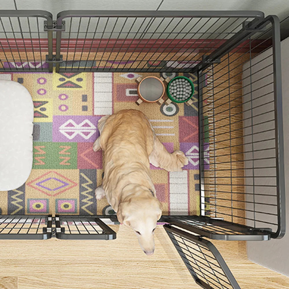 Foldable Dog Fence Playpen For Pets Four To Six Panels