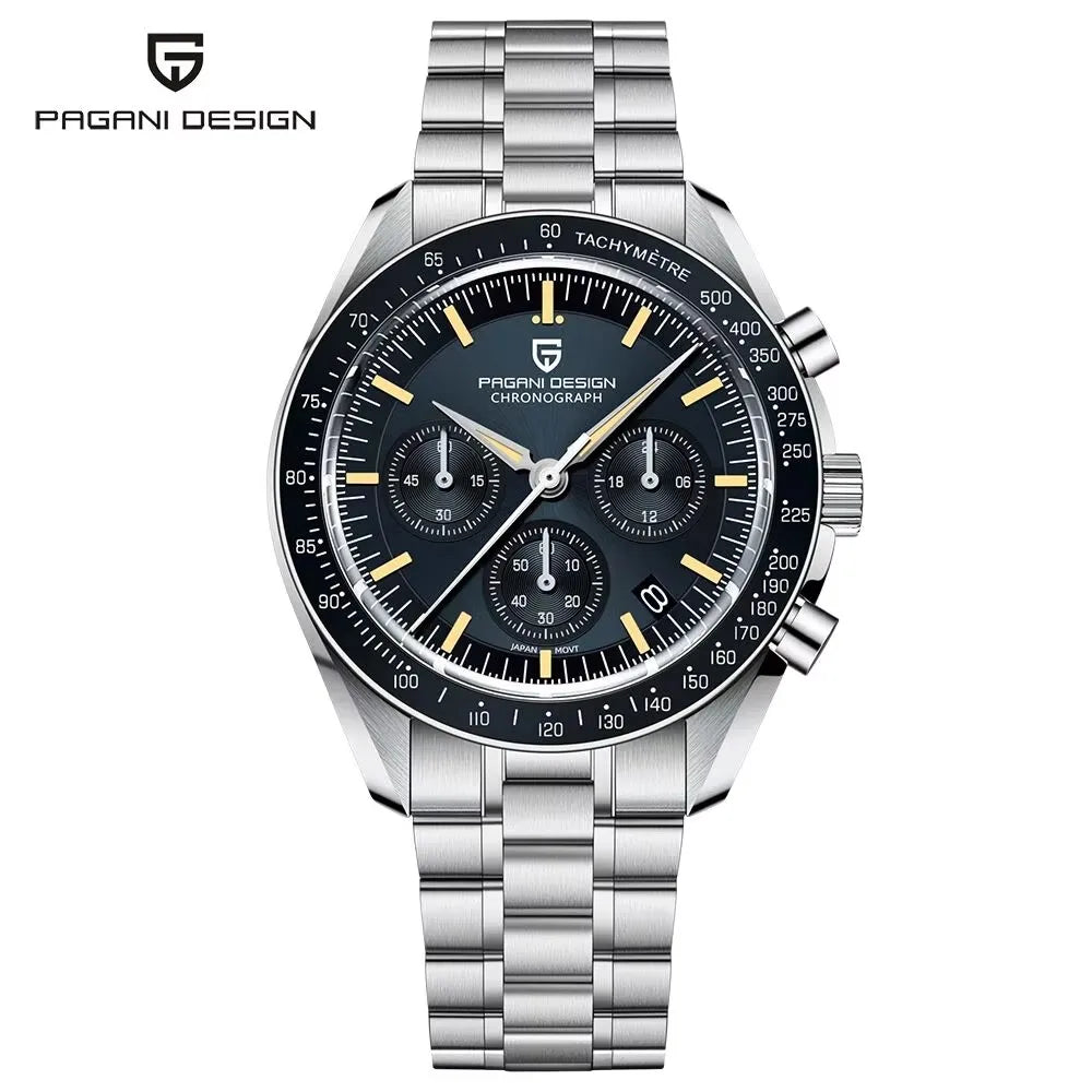 2026 New PAGANI DESIGN Moon V6 Men's Watches Luxury Quartz Watch For Man Chronograph VK63 Men Gift AR Sapphire Mirror Luminous