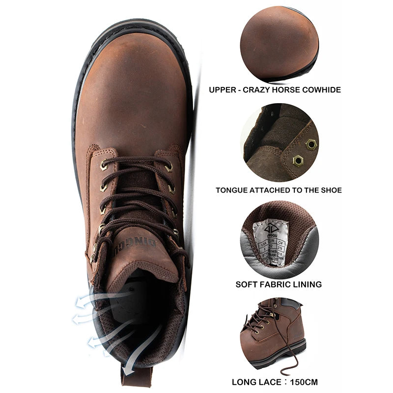 Lightweight Breathable Protective Industrial Construction Sneakers For Work Site