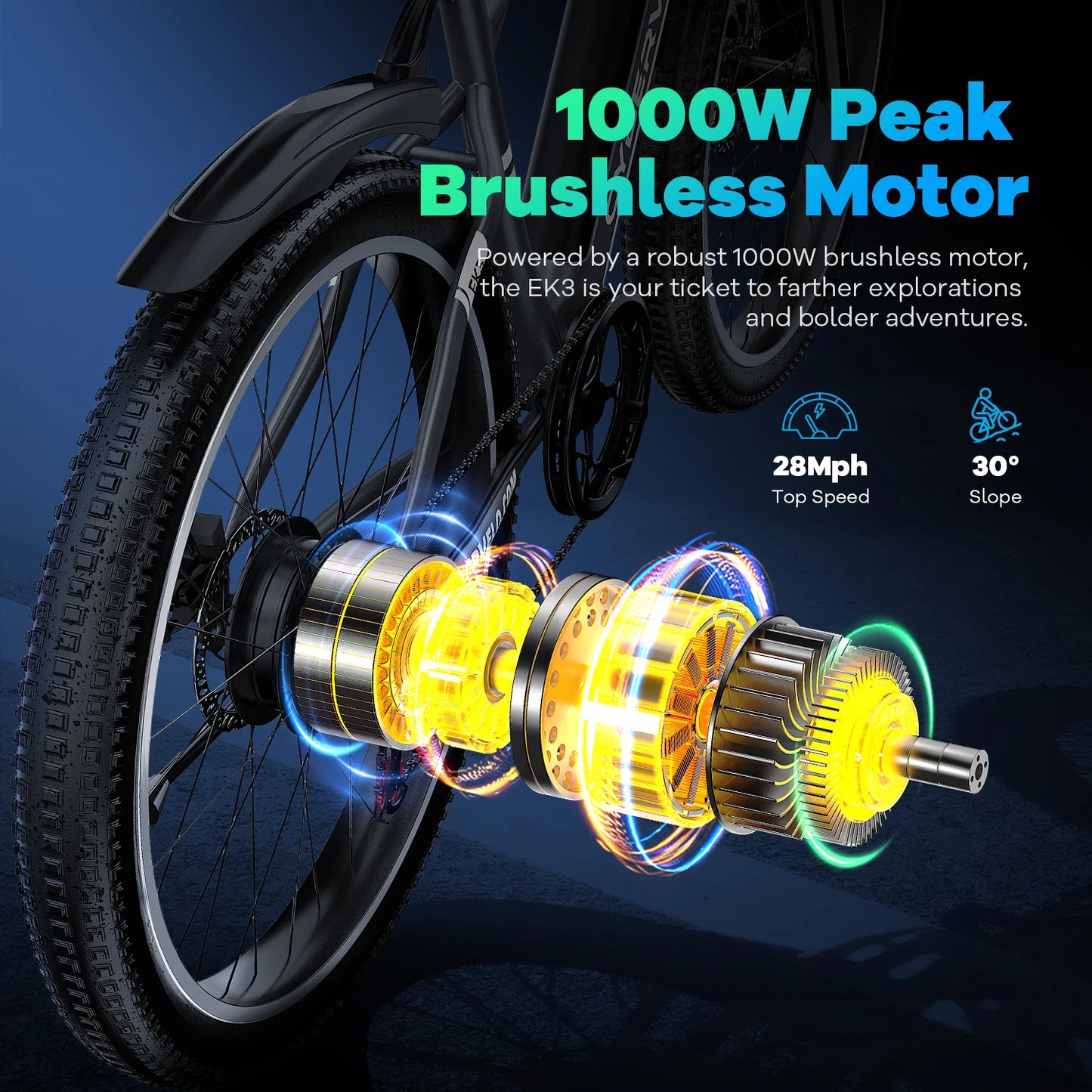 Aoango Cybervelo EK3 1000W Electric Bike