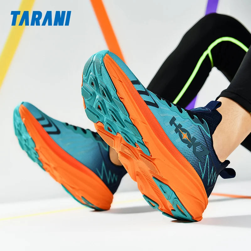TQBQQ Cushion Running Shoes Unisex Breathable Mesh for Marathon Training